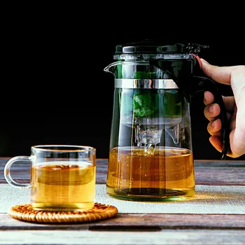 Toplotno Odporno Steklo Čaj Pot Kitajski Kung Fu Čaj Nastavite Puer Čaja Nastavite Kave, Kozarec Za Kavo Priročno Urad Čajnik Visoke Kakovosti