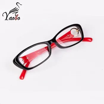Rdeča Slim Očala Ultralahkih Ženske Optika Očal Okvir Moda Človek Kvadratni Okvir Očal Unisex GG Očala