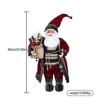 60 cm Velike Santa Claus Lutka, Božični Okraski za Dom, Otroke Božič Novo Leto Darilo Božično Drevo Decor svate Dobave