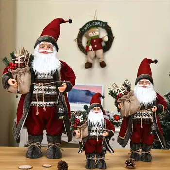60 cm Velike Santa Claus Lutka, Božični Okraski za Dom, Otroke Božič Novo Leto Darilo Božično Drevo Decor svate Dobave