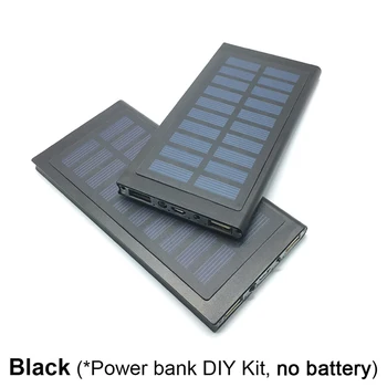 Prenosni Powerbank Pover Moč Banka 1* 7566121 Sončne Energije Banke Primeru DIY Polje Dvojno USB avtomobilski Telefon Polnilnik Svetilka