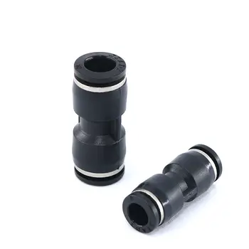 10Pcs PU16 Black 16 mm do 16 mm Tee Unije Zraka Pnevmatski Potisnite V Pribora, Priključkov