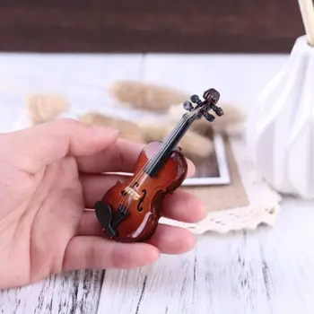 Darila Violino Glasbeni Instrument Miniaturni Replika Primeru, 8x3cm