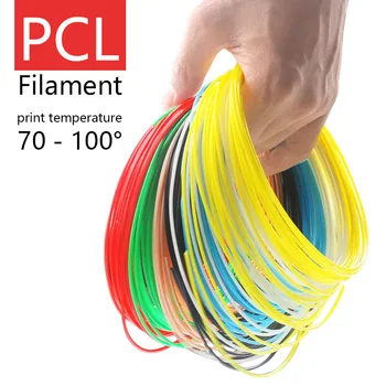3d tiskanih pero Žarilno PCL plastičnih 1.75 mm nizke temperature 3d peresa svile 15 barve plastike Zdravstveno varstvo Okolja materiali