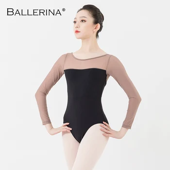 Balerina Balet Leotard Ženske Očesa Kostum Strokovno Dolg Rokav Usposabljanje Gimnastika Adulto Leotard 5942