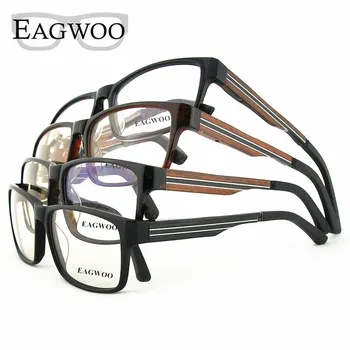 Ebony Lesena Očala Lesa Moda Recept Optični Okvir Človek Polno Platišča Spectacel Modni Veliki Obraz Kratkovidnost Očala 81106834