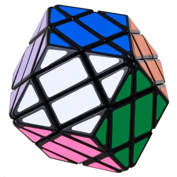 Original Visoke Kakovosti LanLan 4x4 Rhombohedral Dodecahedron Diamond Magic Cube Megaminxeds Hitrost Puzzle Božično Darilo Otroci Igrače