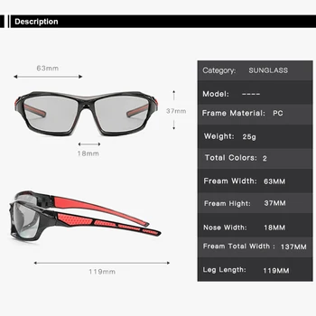 Photochromic sončna Očala za Moške Očala Kolo Kolo sončna Očala Kameleon Kolesarska Očala Polarizirajočega Očala 2020 gafas ciclismo