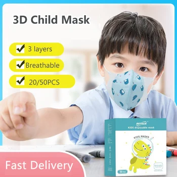 Otroci Masko Za Enkratno Uporabo Usta Skp 3 Plast Anti-Prah Onesnaževanja Masko 0-3 Let Zaščitni Dihanje Otroke, Risanka Masko