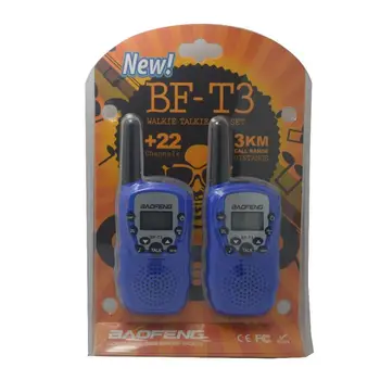 2pcs/set otrok walkie talkie otroci radio mini igrače baofeng BF-T3 za otroke otrok darilo BFT3 Prenosni dvosmerni oddajnik in Sprejemnik