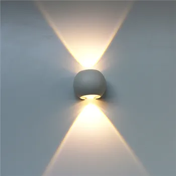 6W Zaprtih prostorih LED Stenska Svetilka Gor Dol Stenske Luči Aluminija Nepremočljiva Stenske Luči na Prostem Verando Vrt luç RF50