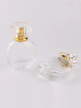 Jxcaih 1pcs 50 ml jasno steklo prazne steklenice lahko razprši dovolj spray steklenico vonj potovanja prenosni večkratno uporabo stekleničke parfuma