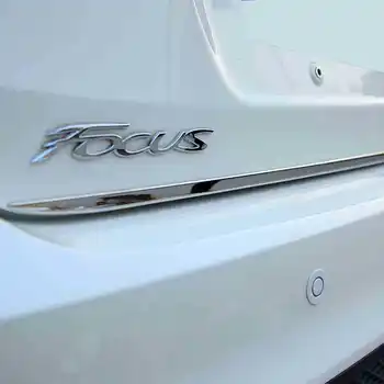 Vrata prtljažnika Zadnja Vrata Spodnji Pokrov Modeliranje Trim Nerjavnega Jekla nazaj vrata trim avto Dodatki za Ford Focus-2018