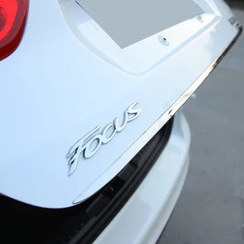 Vrata prtljažnika Zadnja Vrata Spodnji Pokrov Modeliranje Trim Nerjavnega Jekla nazaj vrata trim avto Dodatki za Ford Focus-2018