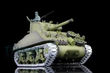 Henglong 1/16 Obsega TK 6.0 S Nadgrajeno M4A3 Sherman RTR RC Tank 3898 W/ 360 Kupolo TH12815