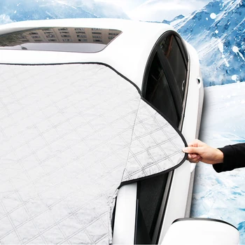 190*116 cm Magnetna Vetrobransko steklo Avtomobila Snežno odejo Tarp Pozimi Led Strgalo Frost Prah Stražar, Zaščitnik Dežnik