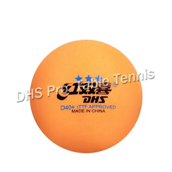 DHS 3-star D40+ namizni tenis žogo Izvirno 3 star seamed novega materiala ABS plastike ping pong žogic poli