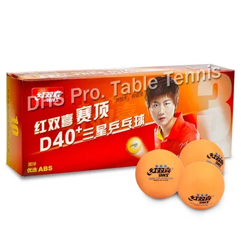 DHS 3-star D40+ namizni tenis žogo Izvirno 3 star seamed novega materiala ABS plastike ping pong žogic poli