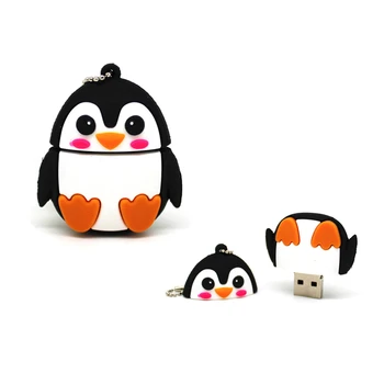 Srčkan Živali model Pingvin/Čebelarstvo/Sova/Fox Risanka usb ključek 16GB pendrive 8GB 4GB USB ključek 32GB flash, Memory Stick,