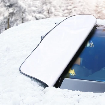 1 Pc Avto Snežno Odejo Prednje Vetrobransko Steklo, Pokrov Frost Proti Zmrzovanju Dežnik-3 Plasti Zgosti Z Uho Polovica Kritje