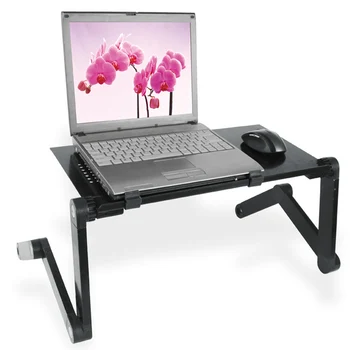 Aluminijaste Zlitine, Zložljivi Tabela Laptop Desk Prenosni Prenosni Stand Trajne Zložljive Nastavljiva, Zložljiva Miza za Prenosni Računalnik