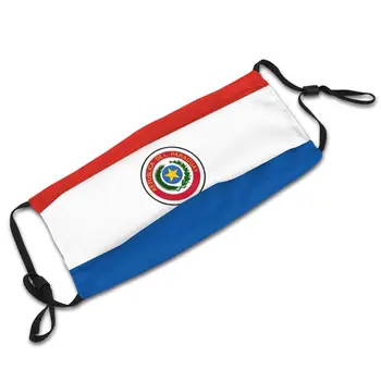 Zastavo Paragvaj Državi Simbol Simbol Naroda Večkratno uporabo Usta Masko Proti Meglica Hladno Dokaz Filter z Zimsko Zaščito