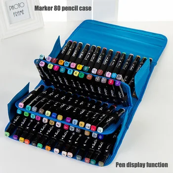 Tiskovine umetnosti označevalcev pero vrečke slikarstvo polje označi pero vrečko vrečka sketch tools vrečko za shranjevanje organizator vrečko 80 odprtino za svinčnik primeru velike