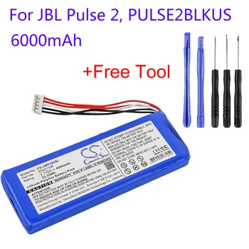 Cameron Kitajsko 5542110P Za JBL Impulza 2,Utrip II,PULSE2BLKUS 6000mAh CS-JMP200SL 3,7 v Bluetooth Zamenjava Baterije Zvočnik Accu