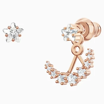 SWA 2020 nove očarljivo svetleče in zvezde, luna uhani, visoko kakovostne hot-prodaja nakit za romantična darila punco