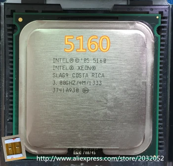 Original Intel Xeon 5160 3.0 GHz/4M/1333 Procesor blizu LGA771 (Dal Dva 771, da 775 Adapterji)