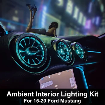 LED Barva Shift Okolice Notranje Luči Komplet Vzdušje Lučka za Vse, 2016, 2017, 2018, 2019 in 2020 Ford Mustang AUTOSONUS