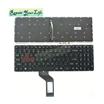 Osvetljen laptop tipkovnici SP španščina za ACER N17C1 VX5-591 rdeča Osvetlitev tipk NKI1513053black nove blagovne znamke