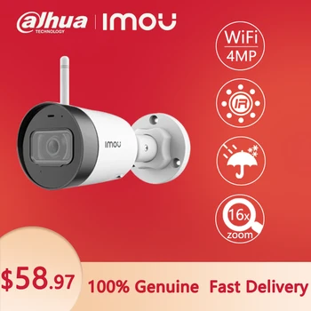 Dahua 4MP Prostem WIFI Mikrofon Opozorilo Imou Bullet Lite Mini CCTV AI Home Security IP Cam Nepremočljiva Night Vision 30 m Razdalja