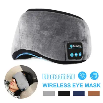 Brezžične bluetooth Slušalke Oči Masko bluetooth 5.0 Stereo Glasbe Spanja Slušalke Potovanja Oči Odtenkih z vgrajenimi Zvočniki, Mikrofon