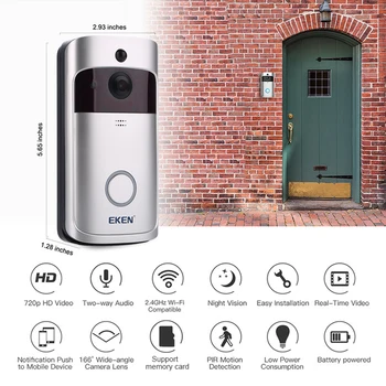 V5 Smart IP Video Interkom WIFI deurbel Telefon Vrata Bell Video-eye Kamera Za Stanovanja IR Alarm Wireless Vrata za Video Vrata