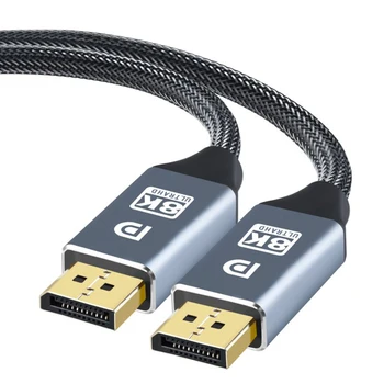 DisplayPort 1.4 Kabel 8K HDR 60Hz 144Hz 32.4 Gbps Visoke Hitrosti Display Port Adapter Za Prenosni RAČUNALNIK TV DVD DP 1.4 Kabel DisplayPort