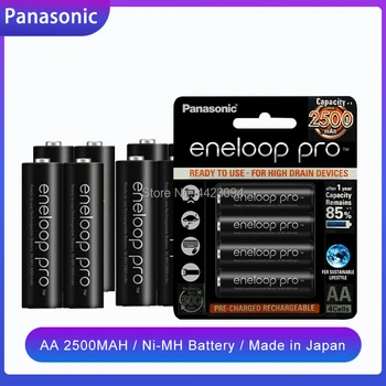1,2 V 2500mAh Panasonic Eneloop baterije za polnjenje NI-MH AA baterija za ponovno polnjenje Za Svetilko Kamera Igrača daljinski upravljalnik Polna visoka zmogljivost
