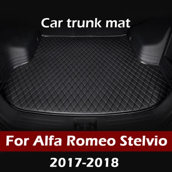 MIDOON prtljažniku Avtomobila mat za Alfa Romeo Stelvio 2017 2018 tovora linijskih preprogo notranja oprema pokrov