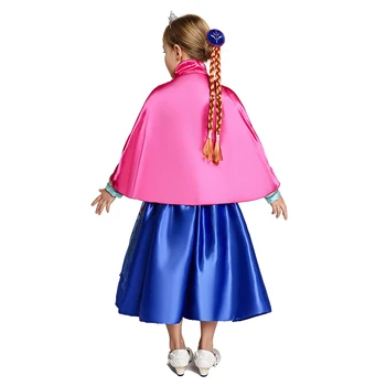 Anna Obleko Za Dekle, Otroci Princesa Obleko Gor Frock Otrok Carnaval Cosplay Kostume Najstnik Dekle Halloween Party Robe