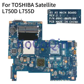 KoCoQin Prenosni računalnik z matično ploščo Za TOSHIBA Satellite L755 L750D L755D Mainboard H000034200 08N1-0N93J00