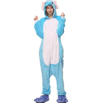 Samorog Hooded unicornio Onesie Sleepwear Unisex zadrgo Cosplay Odraslih Pižame risanka pižamo domov storitev