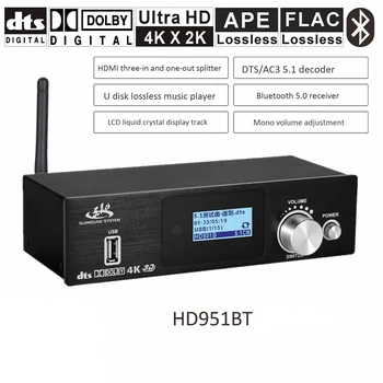 HD915 5.1 CH o Dekoder Bluetooth 5.0 Sprejemnikom HDMI DAC DTS, AC3 FLAC APE HDMI na HDMI Extractor Pretvornik -NAS Plug
