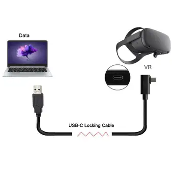 Primerni za Oculus Povezavo VR USB 3.1 Tip-C Levo, Desno pod Kotom Vrsto Standardnih USB3.0 Podatkovni Kabel