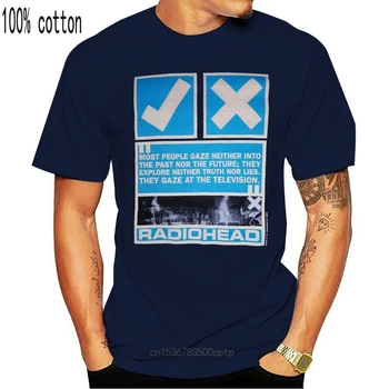 Radiohead Men ' s Slim Fit T-Shirt Veliko Znanih moška T Majica Plus Velikost Vzročno T-Shirt Moški T-Shirt za Moške Tshirt Modelov Vrh Tee