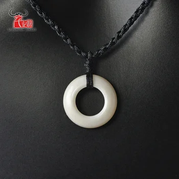 GX086 Vroče Prodaje novozelandski Maori ročno izdelan nakit ogrlica za ženske jaka kosti krog obesek ogrlice deskanje