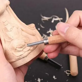Carving Dleto Kit 12PCS Lesa Carvinga Orodja Carving Nož Za Začetnike Woodworkers Strokovno Žlebila DIY Člen Dobave