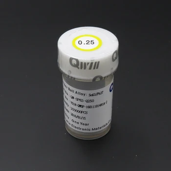 Qwin 250K 0,25 mm PCB Chip set BGA Čipov Reballing Spajkanje Kroglice Vodila Brezplačna dostava