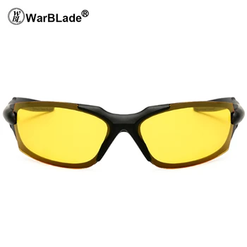 2020 Nočno Vizijo Očala za Vožnjo Očala Proti bleščanju Rumena Leča Vozniki, sončna očala za Moške, Ženske Očala WarBlade