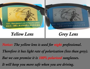 2020 Nočno Vizijo Očala za Vožnjo Očala Proti bleščanju Rumena Leča Vozniki, sončna očala za Moške, Ženske Očala WarBlade