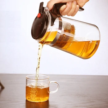 TUUTH 750 ml Toplotno Odporno Steklo Čajnik Kitajski kung fu Čaj Nastavite Puer grelnik vode Kava Čaj Infuser Priročno Urad Čaj Pot
